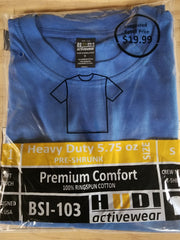H 1003 - Heavy Duty Men's 100% Ring Spun Premium Cotton T-Shirt