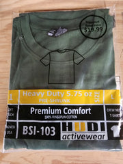 H 1003 - Heavy Duty Men's 100% Ring Spun Premium Cotton T-Shirt