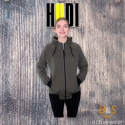 BSI 802 - Women's Fleece Cardigan Hoodie With Zipper - B&S Activewear