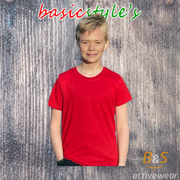 BSI 401 - Children's Short Sleeve Crew Neck T-Shirt 60/40 Blend - B&S Activewear