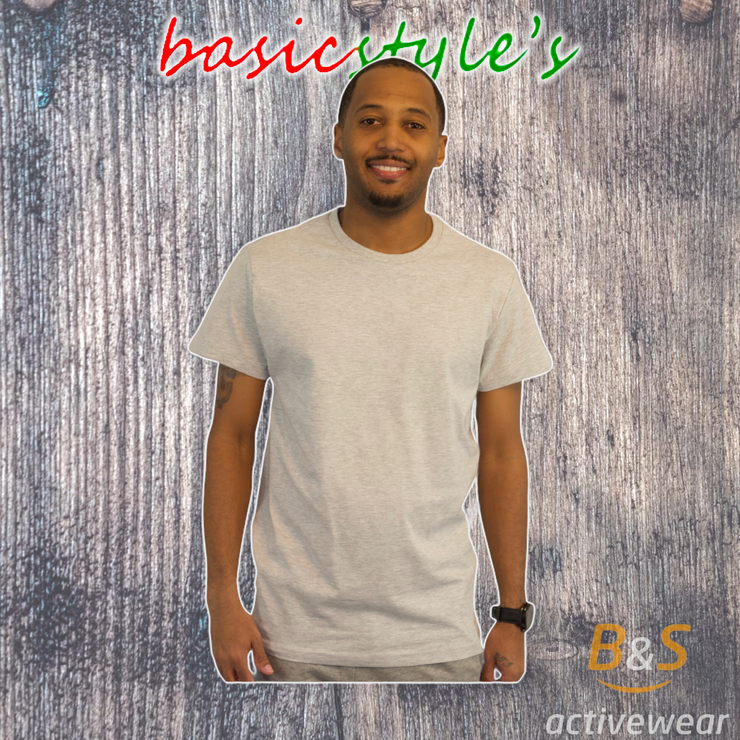 BSI 109-A - Super Soft Short Sleeve Crew Neck T-Shirt 60/40 Blend - B&S Activewear