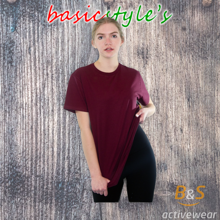 BSI 109-A - Super Soft Short Sleeve Crew Neck T-Shirt 60/40 Blend - B&S Activewear